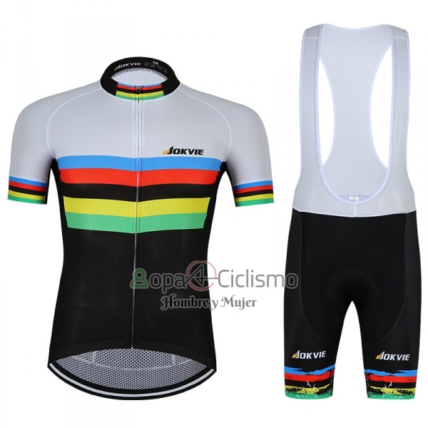 Uci Mondo Campione Ropa Ciclismo Culotte Corto 2018 Hombre Mangas Cortas Jokvie